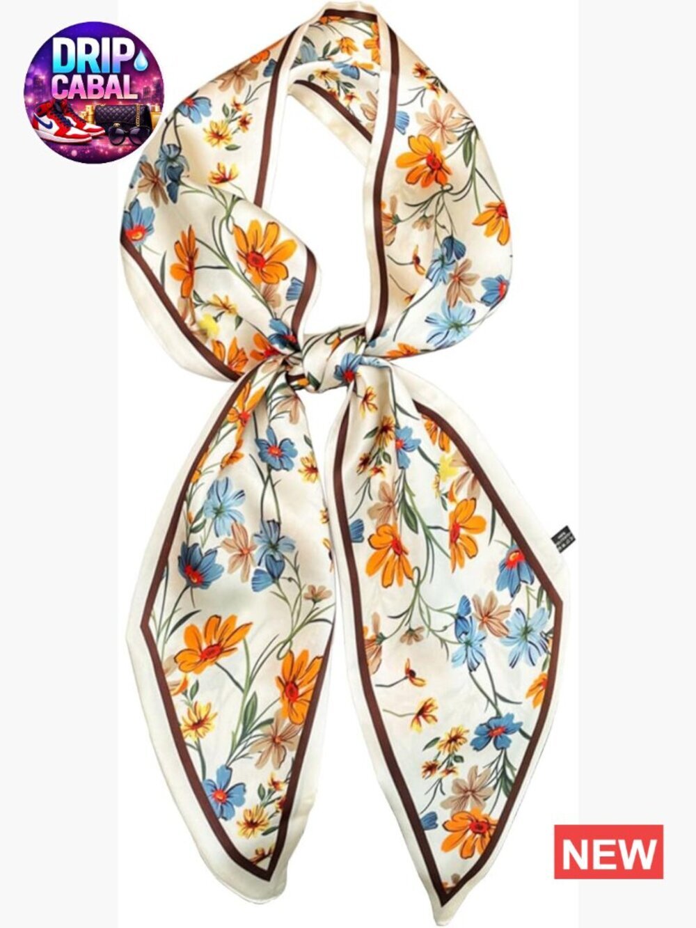Satin Silk Like Fashion Scarf Square Neck Scarf for Hair Bag Gift